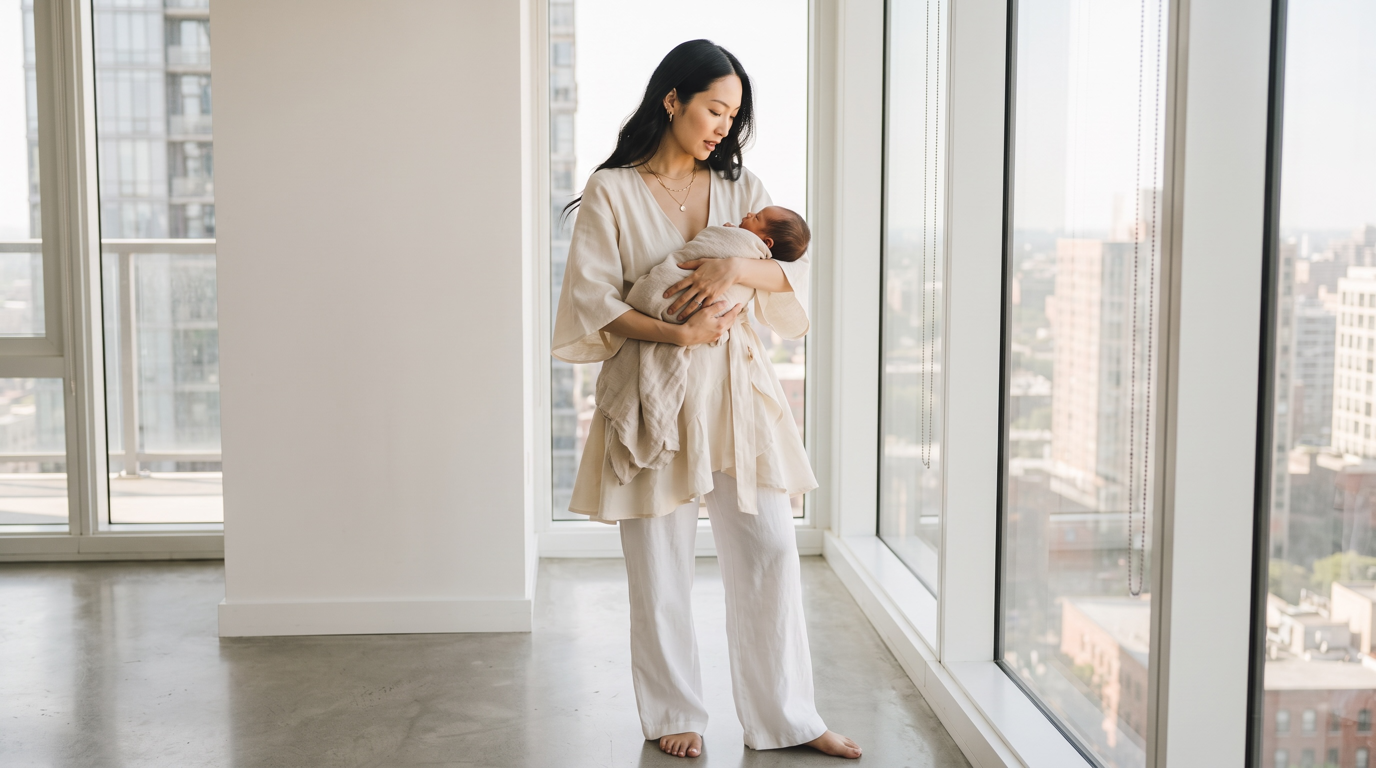NURSING KIMONO-OATMEAL (Pre-Order)